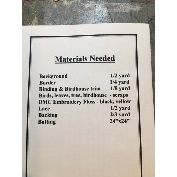 Cardinal Bird Quilt Pattern - Picture 3 of 3